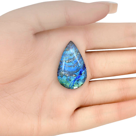 Azurite 31.1x19.85x6 mm Pear Gemstone LS03138-52