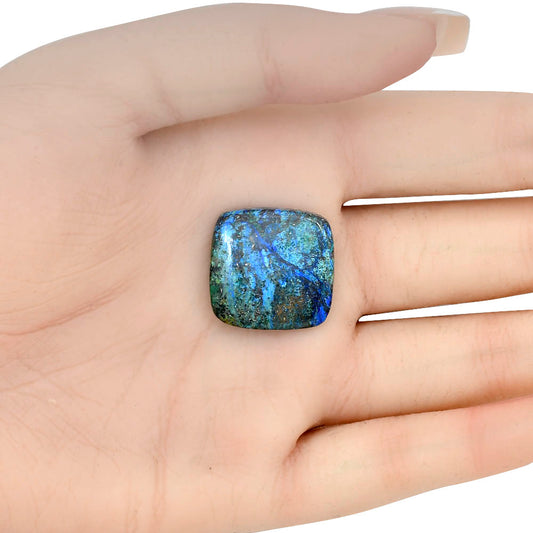 Azurite 21x20.6x5 mm Baguette Gemstone LS03139-52