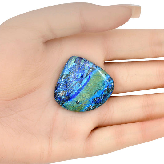Azurite 35x32.7x5.5 mm Heart Gemstone LS03143-52