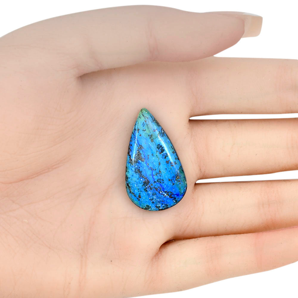 Azurite 31.7x18.65x5 mm Pear Gemstone LS03153-52