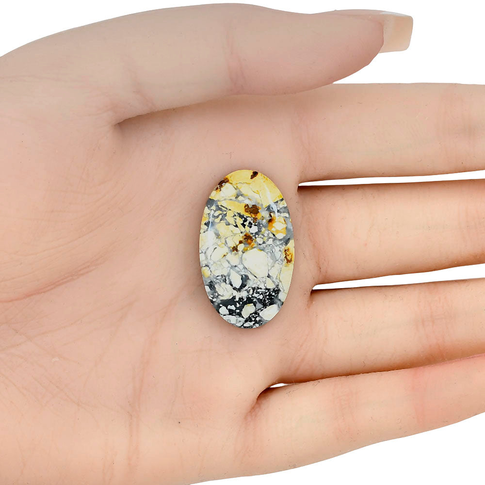 Maligano Jasper 29.74x17.85x5.1 mm Oval Gemstone LS03186-53