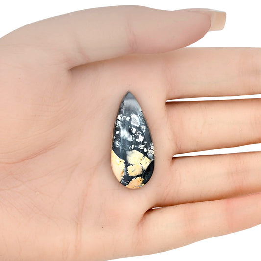 Maligano Jasper 34.66x15.7x5.2 mm Pear Gemstone LS03196-53
