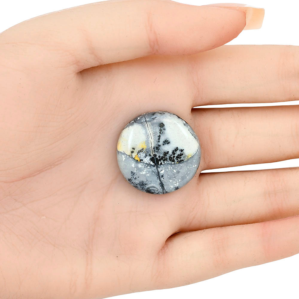 Maligano Jasper 25.36x25.36x7 mm Round Gemstone LS03216-53