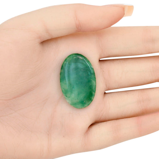 Nephrite Jade 33x21.45x5 mm Oval Gemstone LS03364-55