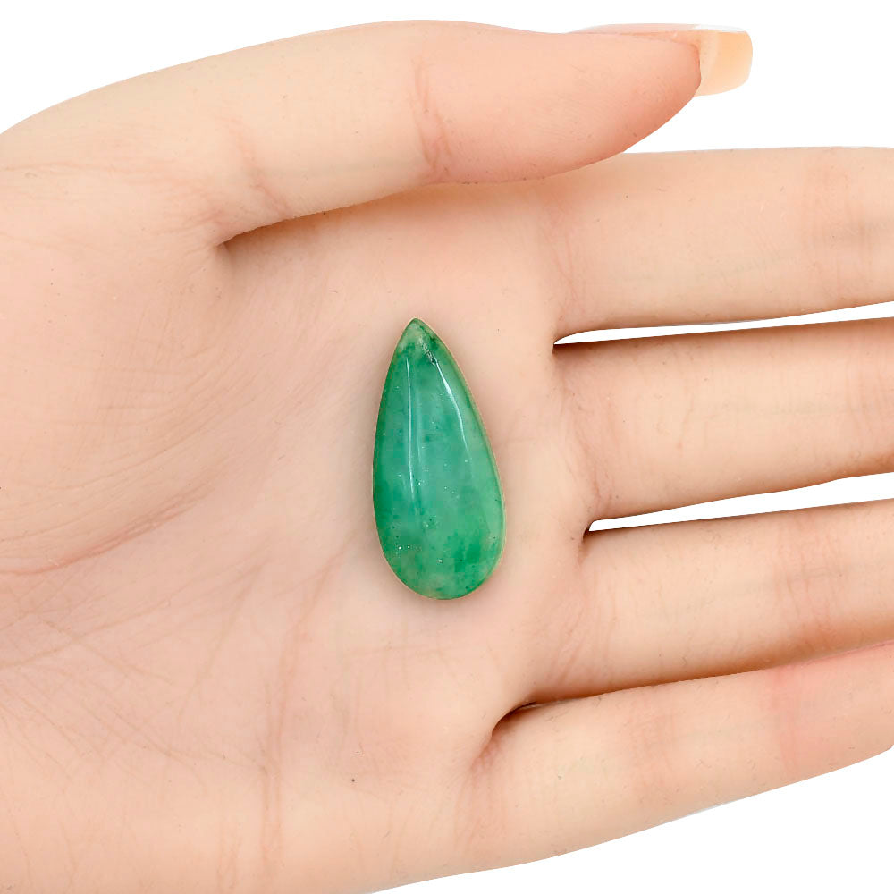 Nephrite Jade 29.35x13.5x6 mm Pear Gemstone LS03372-55