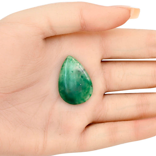 Nephrite Jade 29.2x20.3x4.5 mm Pear Gemstone LS03381-55