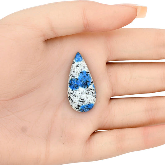 K2 Blue - Azurite In Quartz 33.44x15.5x6.7 mm Pear Gemstone LS03411-57