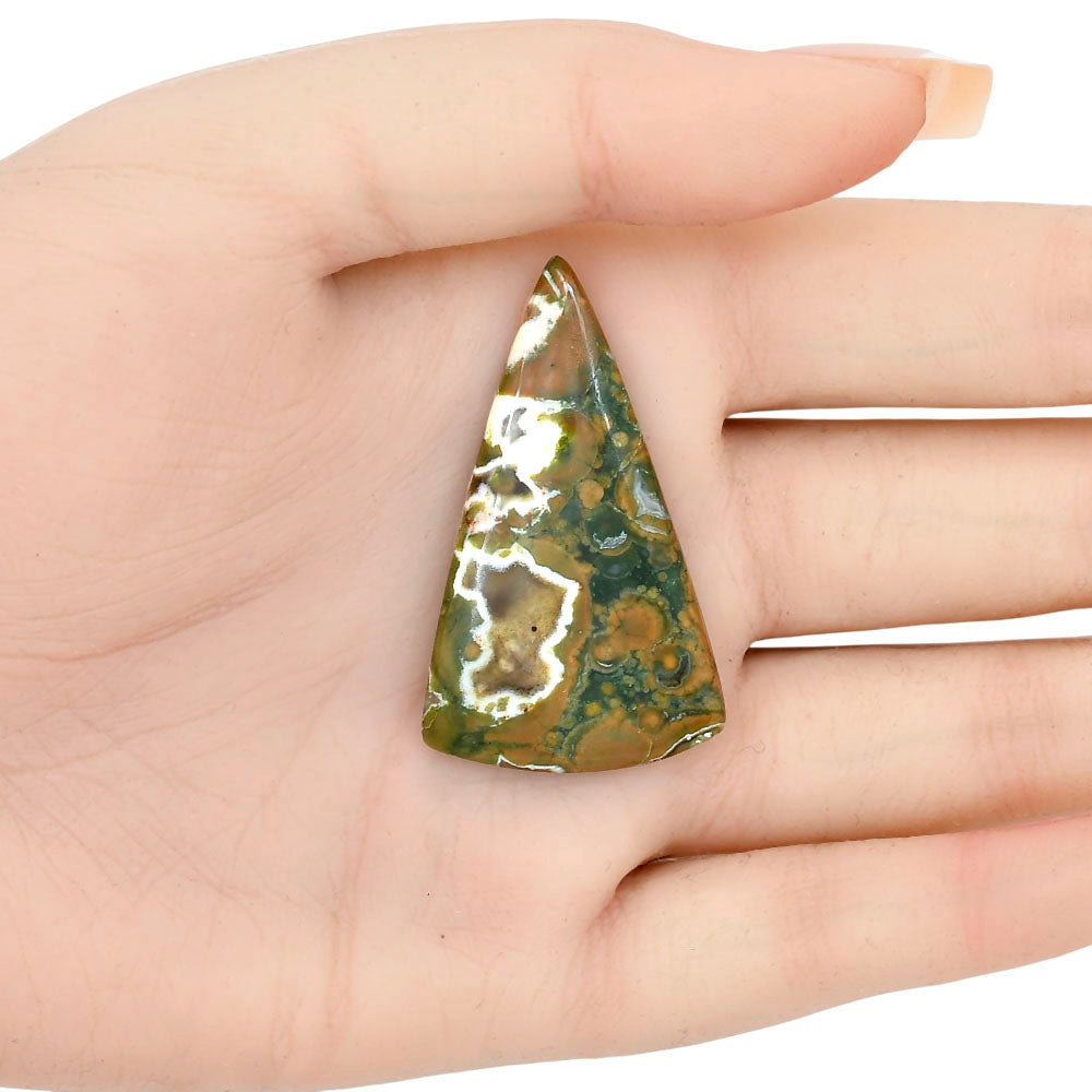 Rhyolite - Rainforest Jasper 43.65x25.75x5 mm Fancy Gemstone LS03465-58