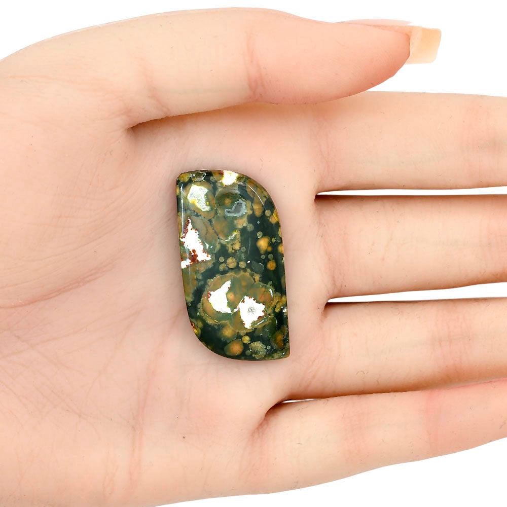 Rhyolite - Rainforest Jasper 36.6x18.6x4.5 mm Fancy Gemstone LS03478-58