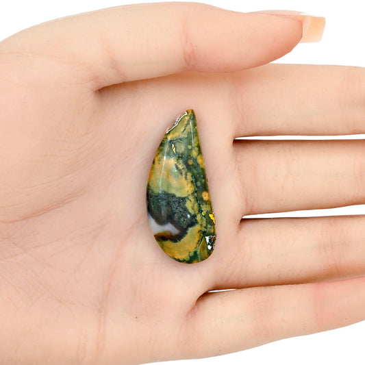 Rhyolite - Rainforest Jasper 38x16.2x5.6 mm Fancy Gemstone LS03486-58