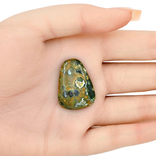 Rhyolite - Rainforest Jasper 29.66x21.75x5.5 mm Fancy Gemstone LS03488-58