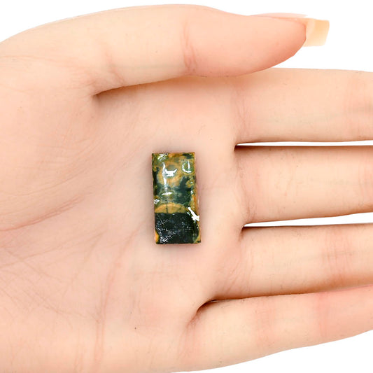 Rhyolite - Rainforest Jasper 22x10.8x5 mm Baguette Gemstone LS03491-58