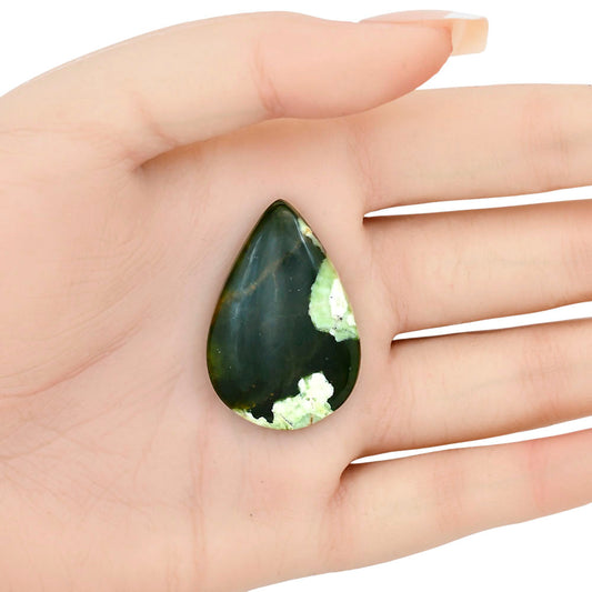 Chrome Chalcedony 36.15x24.25x6 mm Pear Gemstone LS03568-61