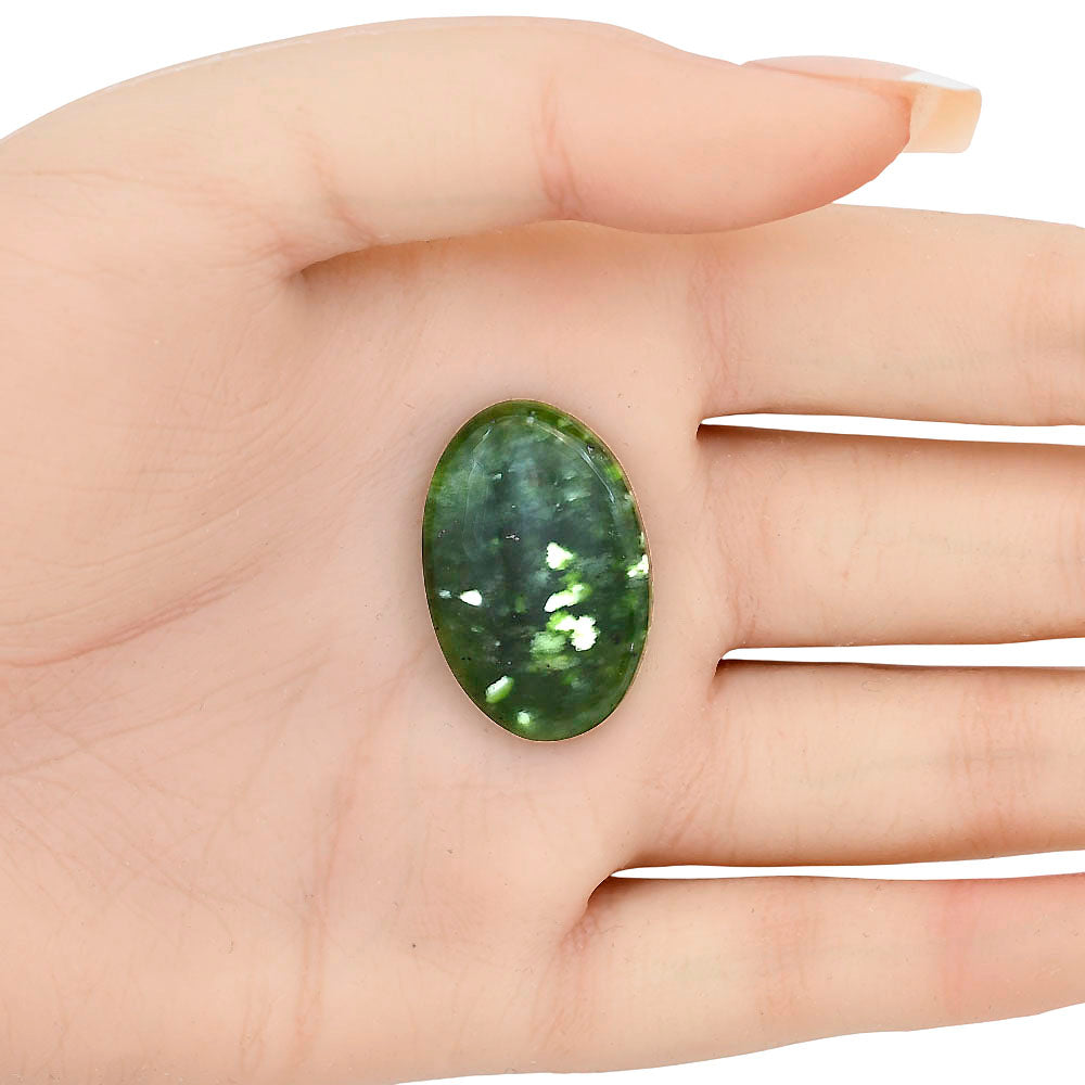 Chrome Chalcedony 28.75x19x5.5 mm Oval Gemstone LS03578-61