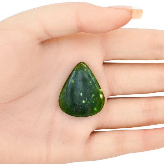 Chrome Chalcedony 30.45x25.75x5.5 mm Pear Gemstone LS03588-61