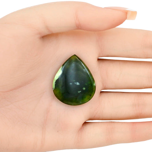 Chrome Chalcedony 30.65x26x5.5 mm Pear Gemstone LS03589-61