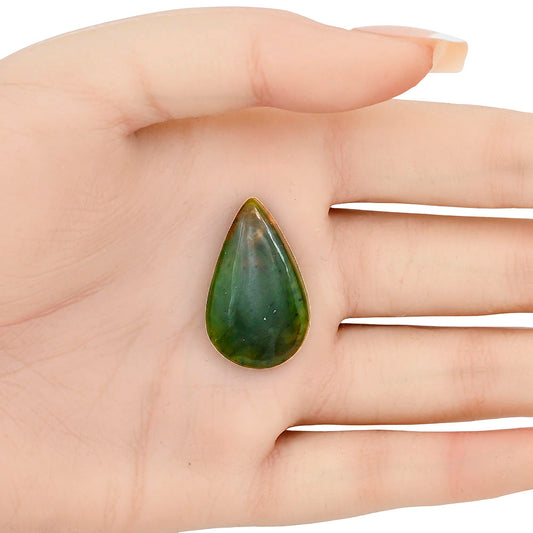 Chrome Chalcedony 29.25x17.8x5.5 mm Pear Gemstone LS03592-61