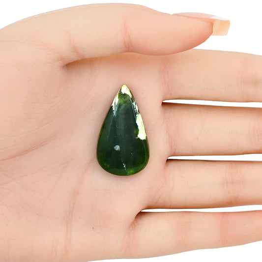 Chrome Chalcedony 31.75x18.7x6 mm Pear Gemstone LS03597-61