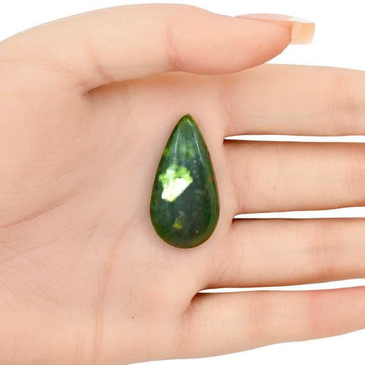 Chrome Chalcedony 33.5x17.4x6 mm Pear Gemstone LS03601-61