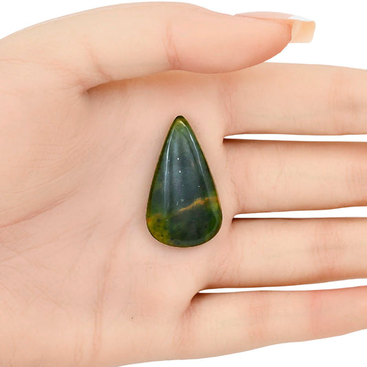 Chrome Chalcedony 32.7x18.9x5.4 mm Pear Gemstone LS03605-61