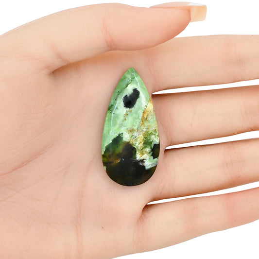 Chrome Chalcedony 41.65x20.45x5.5 mm Pear Gemstone LS03606-61