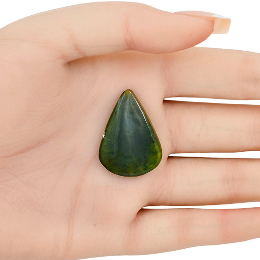 Chrome Chalcedony 22.2x20.16x5 mm Pear Gemstone LS03608-61