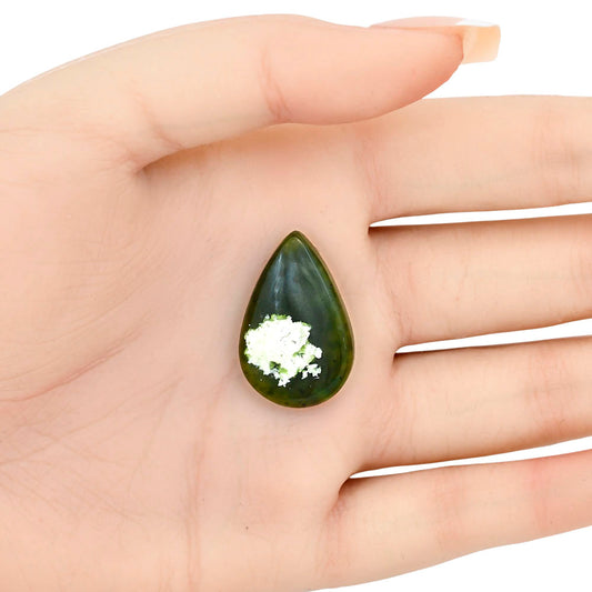 Chrome Chalcedony 27.25x17.8x5.3 mm Pear Gemstone LS03614-61