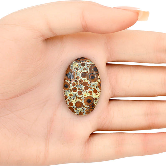 Asteroid Jasper 32x20.65x4.7 mm Oval Gemstone LS03615-62