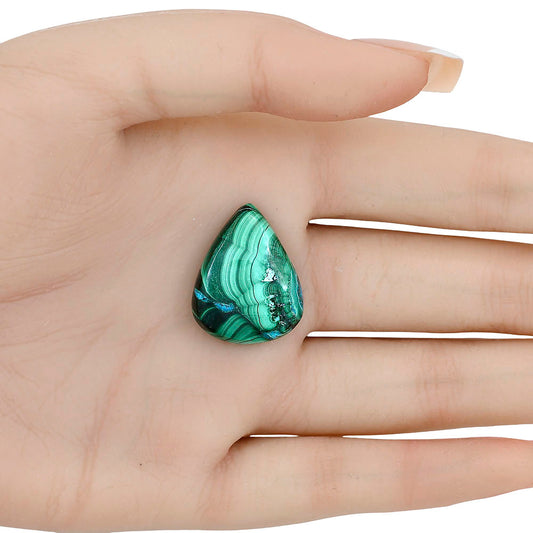 Azurite Malachite 24x19.15x5.5 mm Pear Gemstone LS03657-63