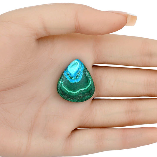 Azurite Malachite 25.1x22.25x5 mm Heart Gemstone LS03659-63