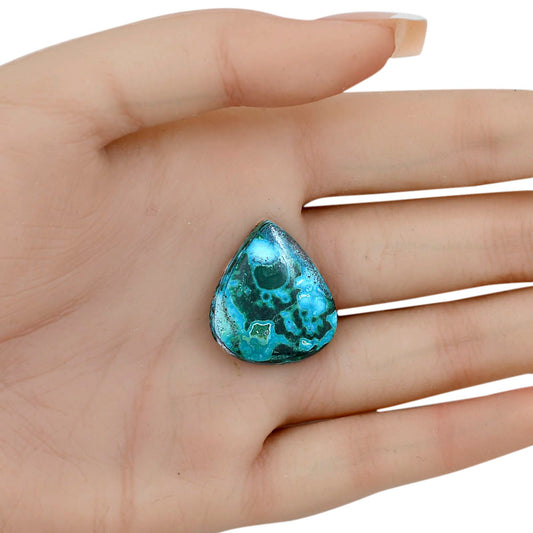 Azurite Malachite 40x22x4.3 mm Heart Gemstone LS03667-63