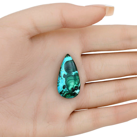 Azurite Malachite 29.7x15.5x5 mm Pear Gemstone LS03690-63