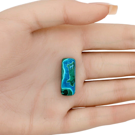 Azurite Malachite 24.6x9.6x6.7 mm Baguette Gemstone LS03693-63