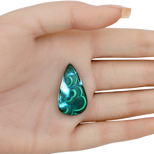 Azurite Malachite 31.1x17.8x5.3 mm Pear Gemstone LS03705-63