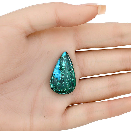 Azurite Malachite 30x18.3x5.5 mm Pear Gemstone LS03706-63