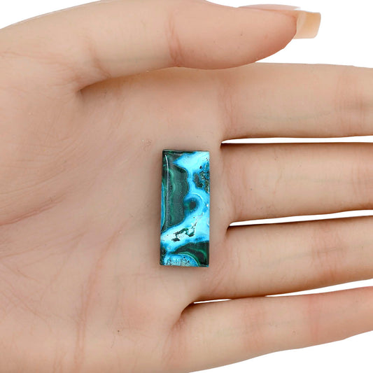 Azurite Malachite 27.3x11.5x5 mm Baguette Gemstone LS03720-63