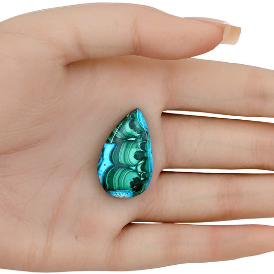 Azurite Malachite 30.5x18.5x6 mm Fancy Gemstone LS03743-63