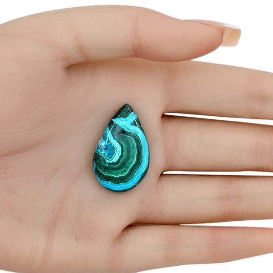 Azurite Malachite 29.8x18.8x5 mm Pear Gemstone LS03745-63