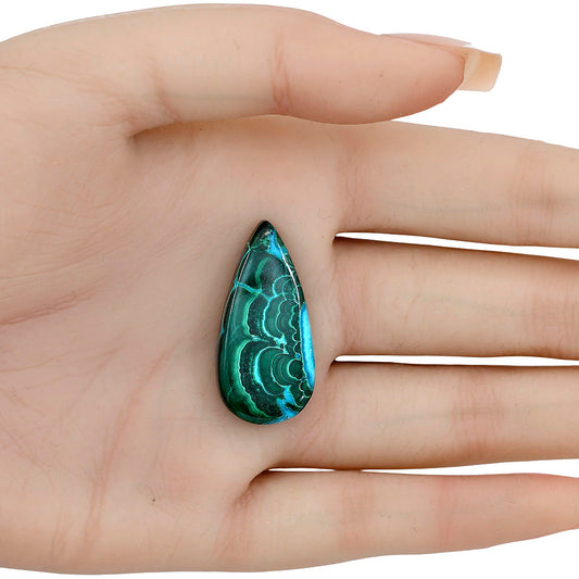 Azurite Malachite 32.2x15.7x5.5 mm Pear Gemstone LS03748-63