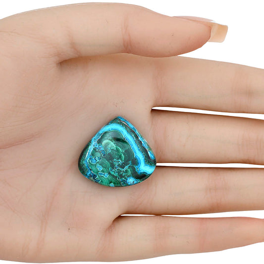 Azurite Malachite 27x24.55x5.5 mm Heart Gemstone LS03749-63