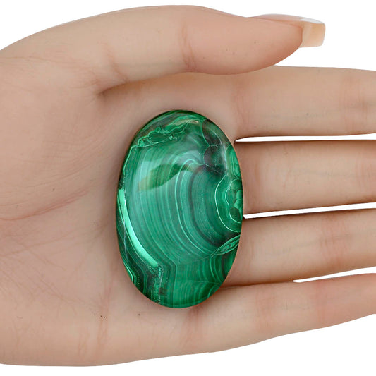 Malachite Eye 50x32.1x6.3 mm Oval Gemstone LS03844-65