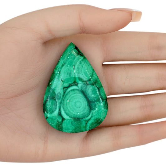 Malachite Eye 51.7x37.2x8.5 mm Pear Gemstone LS03852-65