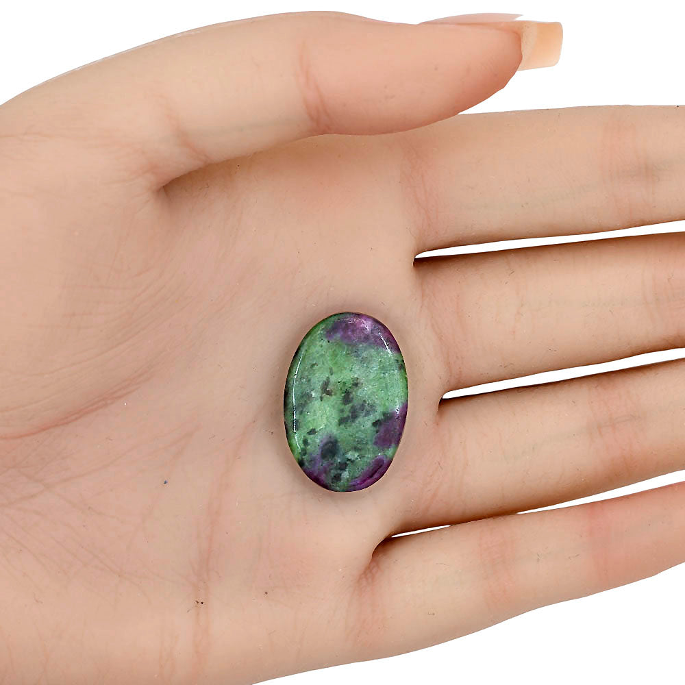 Ruby-Zoisite 24.7x17x4.5 mm Oval Gemstone LS03862-66