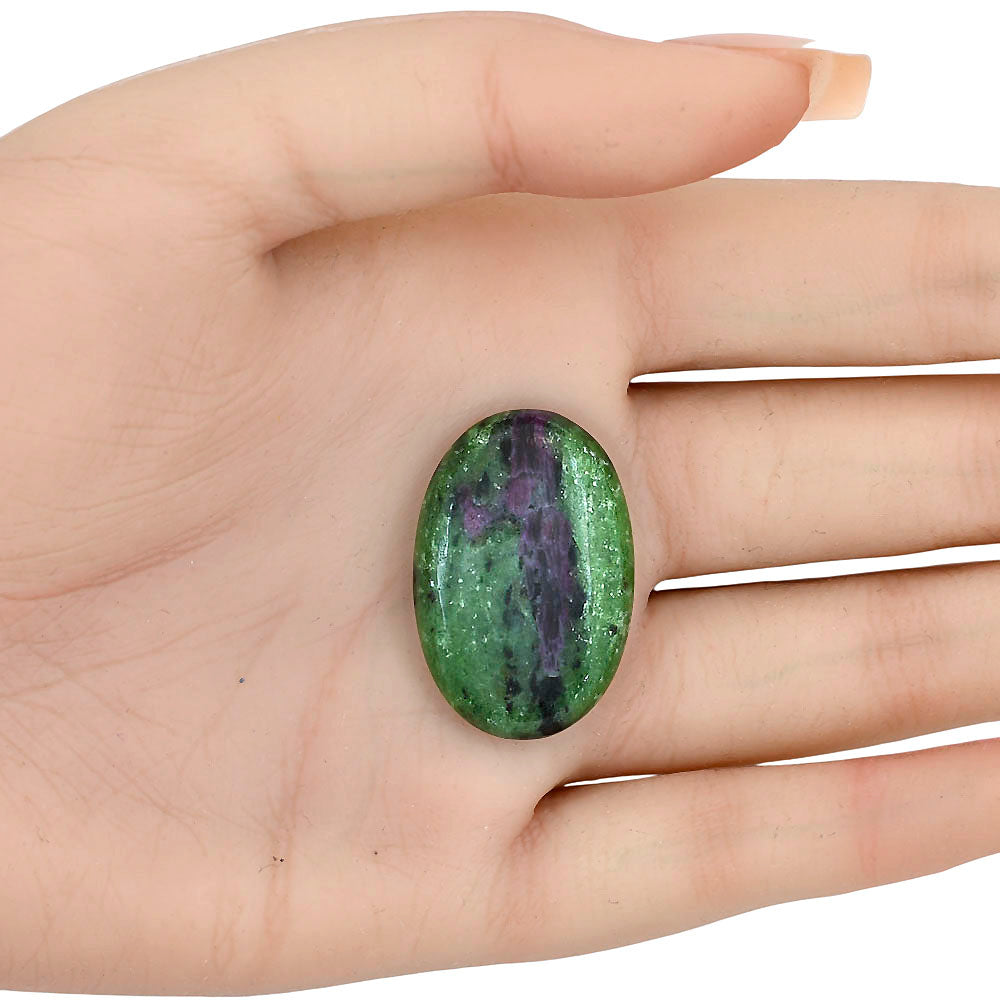 Ruby-Zoisite 31x20.8x6 mm Oval Gemstone LS03863-66