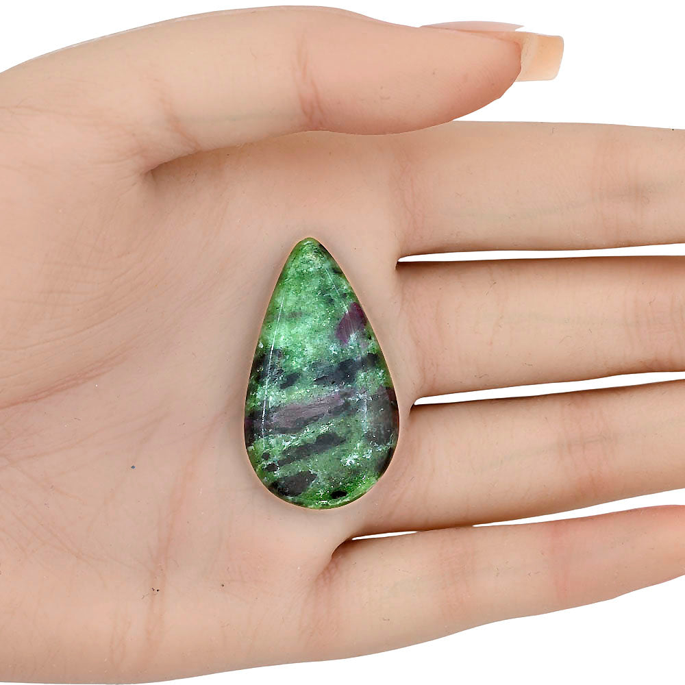 Ruby-Zoisite 37x21.25x5 mm Pear Gemstone LS03865-66