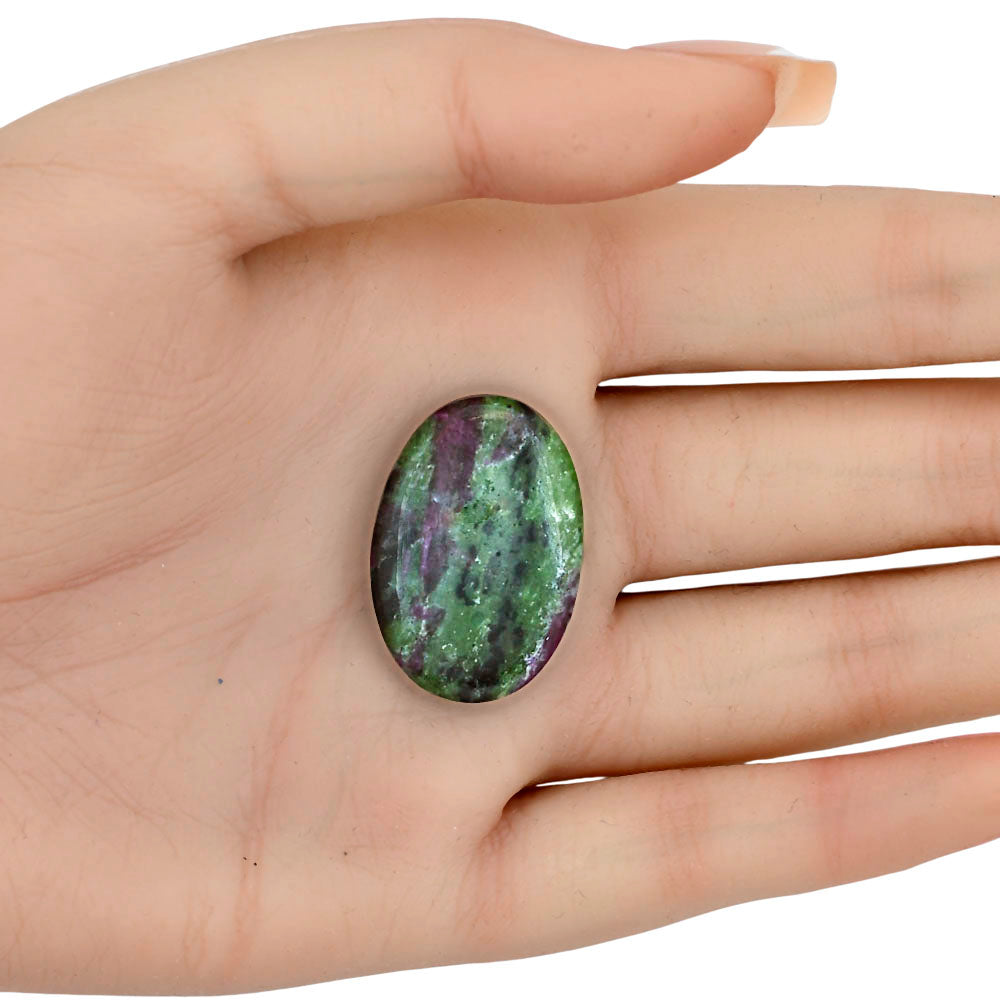 Ruby-Zoisite 29.2x20x5.5 mm Oval Gemstone LS03878-66