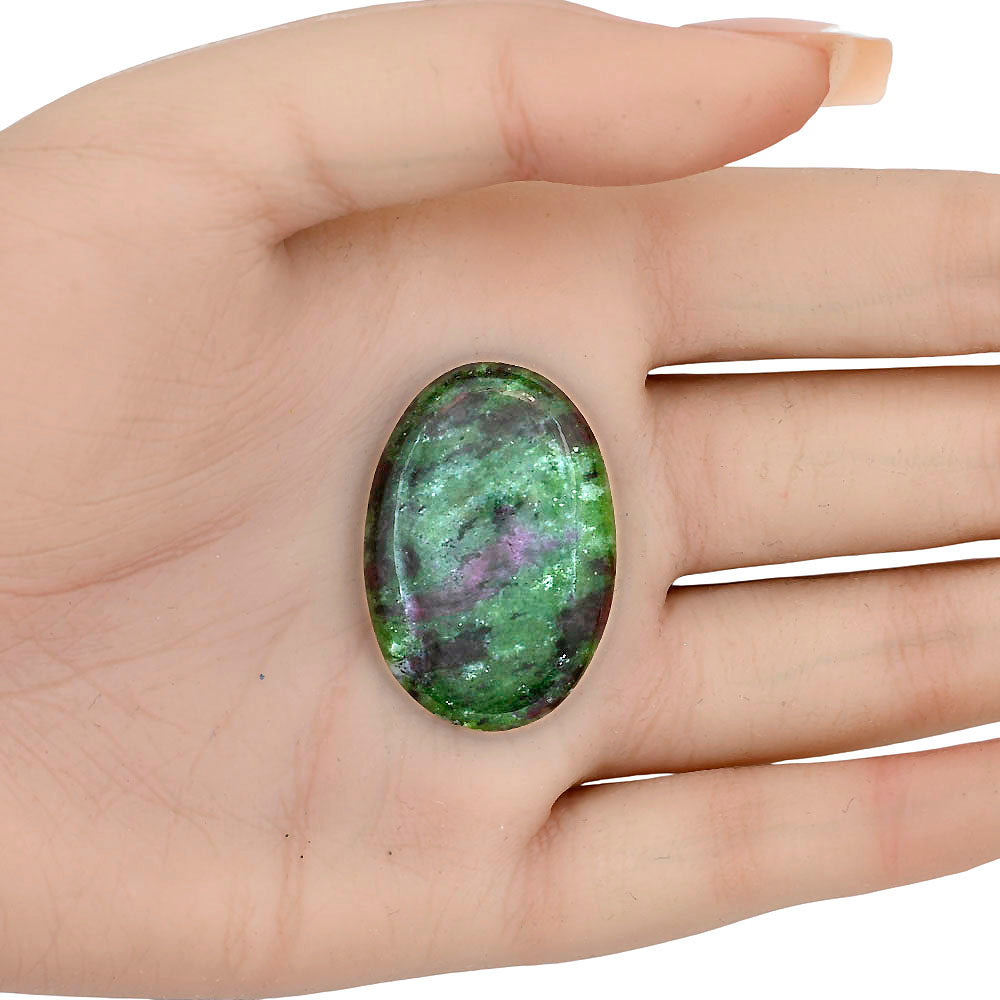 Ruby-Zoisite 34x23.3x5 mm Oval Gemstone LS03890-66