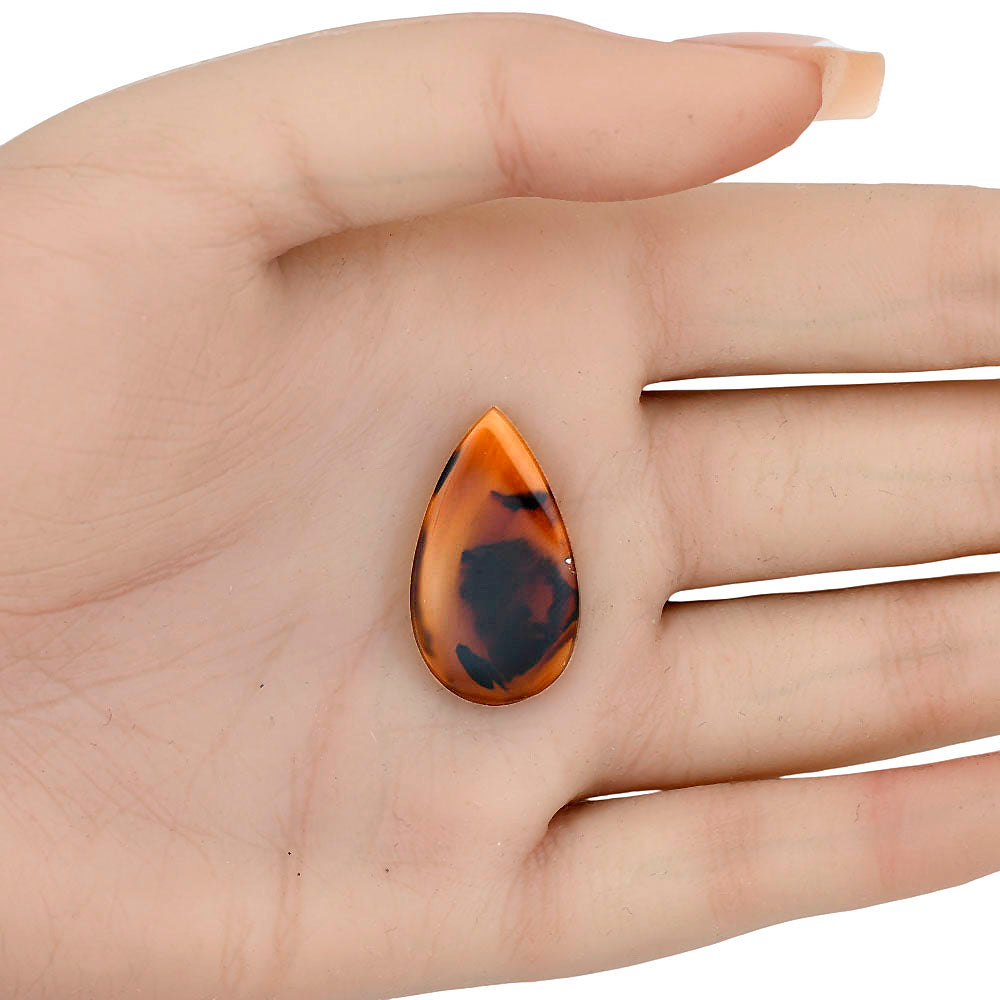 Montana Agate 27.5x15.6x3.7 mm Pear Gemstone LS03902-40