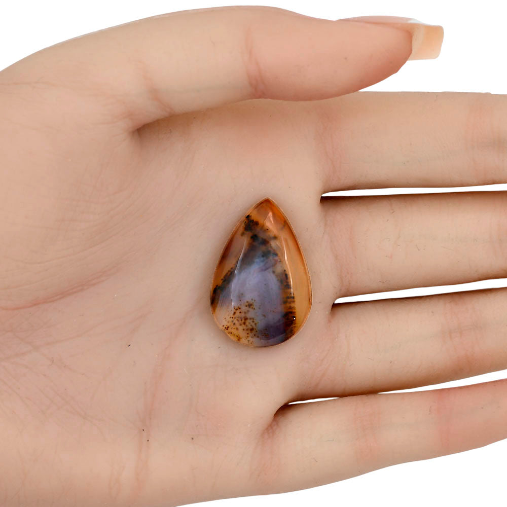 Montana Agate 27.1x18.6x5.8 mm Pear Gemstone LS03905-40