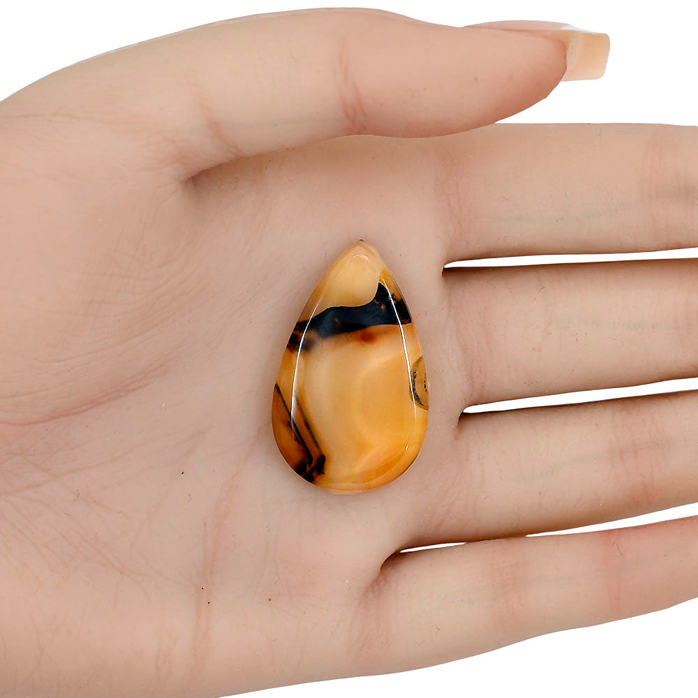 Montana Agate 34x21x4.5 mm Pear Gemstone LS03907-40